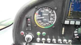 PROMECC SPARVIERO ROTAX 912S CRUISE SPEED 75 POWER MAP 27 RPM 5000 230 KMh IAS 226 KMh DYNON mov [upl. by Colyer]