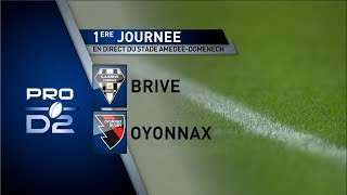 J1 PRO D2  BRIVE vs OYONNAX  Le match en bref [upl. by Dlabihcra]