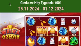 Gierkowe Hity Tygodnia 001 🎲 Walka o Złoto 🔥 Koniczynki 🔥 Świąteczny Kalendarz [upl. by Nalorac955]