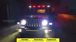 Mahindra THAR LED Lights  Car LED Lights  Car Accessories  Fog Projector  Car Sense Chennai [upl. by Agan]