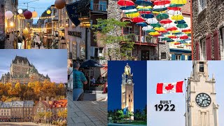 Full Tour to Quebec City  Oldest and MOST BEAUTIFUL CITY of CANADA Part1 [upl. by Aro231]