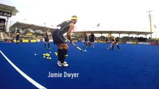 Australia mens hockey team aerial practice session [upl. by Servetnick427]