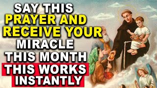 RECEIVE MANY MIRACLES IN THIS MONTH OF NOVEMBER PRAYER FOR AN URGENT MIRACLE SAINT ANTHONY [upl. by Akla81]