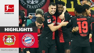 Bayer Remain Undefeated  Bayer Leverkusen  FC Bayern München  Highlights  MD 21 – Bundesliga [upl. by Audy]