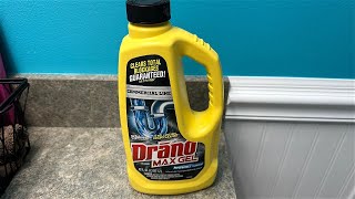 Drano Max Gel Drain Clog Remover  See it being used [upl. by Falda820]