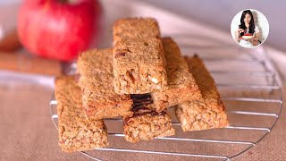 Manzana y Avena para hacer Barritas SIN AZÚCAR  Auxy [upl. by Tips]