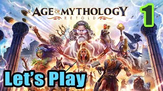 Lets Play  Age of Mythology Retold  Full Gameplay  Real Time Strategy Game  Full Release 1 [upl. by Esadnac]