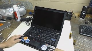 Laptop screen replacement on Lenovo ThinkPad T430 [upl. by Suryc420]