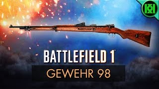 Battlefield 1 Gewehr 98 Review Weapon Guide  BF1 Weapons  Gewehr 98 Sniper Gameplay [upl. by Atirhs]