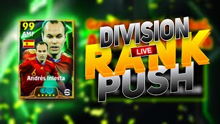 DIVISION RANK PUSH  EFOOTBALL 25 🔴LIVE efootball live [upl. by Erdried]