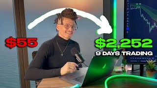 Turning 55 Into 2252 in 9 days Trading Forex With NEW INDICATOR [upl. by Sung637]