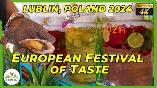 Lublin European Festival of Taste September 2024 Poland life 4K Europejski Festiwal Smaku [upl. by Derreg101]