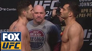 Chris Weidman vs Gegard Mousasi  WeighIn  UFC 210 [upl. by Turnbull241]