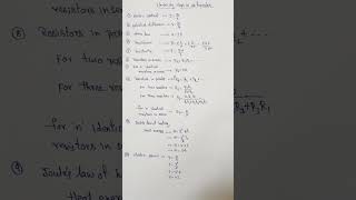 Electricity formulae class 10 [upl. by Eserehs]