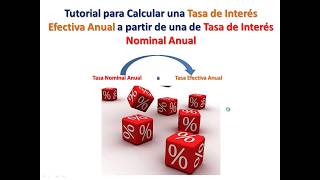 Como Convertir Tasa Nominal a Tasa Efectiva Anual [upl. by Rehttam744]