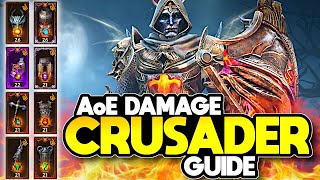 BEST AOE Damage Crusader PvE Build in Diablo Immortal [upl. by Noll]