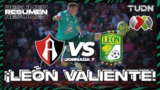 Resumen y goles  Atlas vs León  CL2024  Liga Mx J7  TUDN [upl. by Campy]