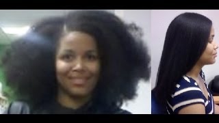 Straightened Natural Hair  Styles [upl. by Tengler337]