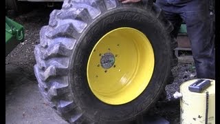 How to Plug a Loaded Tire JD4300 Recovered Part 2 [upl. by Tnomed]