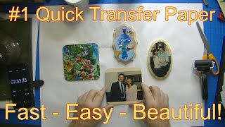 1 FAST amp EASY Image Transfer Paper  NO RUBBING  Laser Printer Art Made Easy [upl. by Eachelle]