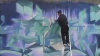 Graffiti Wildstyle Burner Mural [upl. by Kadner]