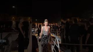 Lili Reinhart arriving at the Venice Armani party [upl. by Akimet]