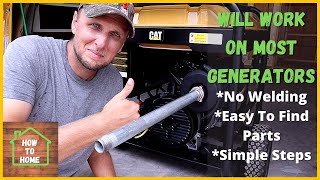 How To Make A Generator Exhaust Extension Kit [upl. by Airun888]