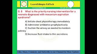 Neonatal Nursing III  Model Exit Exam Questions for Neonatal Nursing Exit Exam [upl. by Anola]