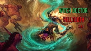 Diablo 3 Reaper of Souls  ► Build Helltooth Witch Doctor patch 241 VOD [upl. by Llyrad]