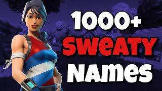 1000 SweatyTryhard Fortnite NamesClan Names 2022 NOT TAKEN [upl. by Wright]