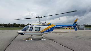 Bell 206LT TwinRanger Helicopter Engine Startup and Takeoff [upl. by Schreibman]