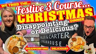 We tried the MILLER amp CARTER 3 Course CHRISTMAS Dinner DISAPPOINTING or DELICIOUS [upl. by Anidene]