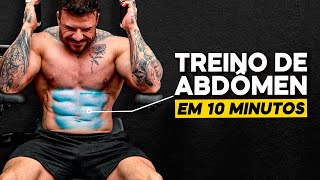 Treino de Abdômen Em Menos de 10 Minutos [upl. by Damour]