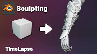 Sculpting in Blender 43 Beta  Bracelet Modeling  Glove Modeling  TimeLapse [upl. by Briny585]