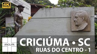 Criciúma 🇧🇷 Caminhada pelo Centro da cidade Santa Catarina【4K 60fps】 [upl. by Bravin749]