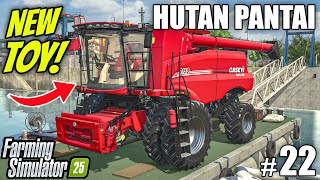 I GOT NEW HARVESTER TO PLAY WITH  Farming Simulator 25  HUTAN PANTAI  Episode 22 [upl. by Marx471]