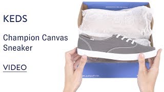 Keds Champion Canvas Sneaker  Shoescom [upl. by Aihtniroc]