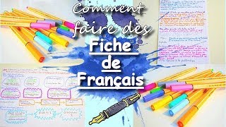 TUTO Comment faire des fiches de révision pour loral du BAC de Français [upl. by Nnalatsyrc911]