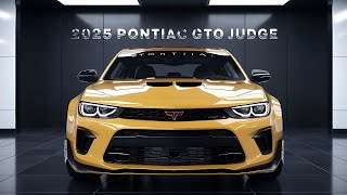 Finally The AllNew 2025 Pontiac GTO Judge Unveiled  FIRST LOOK [upl. by Nefen]