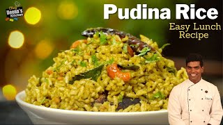 புதினா சாதம்  Pudina Rice Recipe in Tamil  Lunch Box Recipe  CDK 502  Chef Deenas Kitchen [upl. by Haral6]