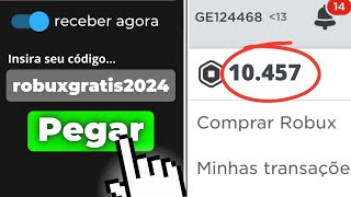 COMO GANHAR MUITOS ROBUX GRÁTIS EM 2024😎 MAIS DE 100 ROBUX PDIA NO ROBLOX [upl. by Naujad]