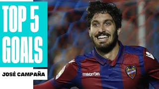 TOP GOLES José Campaña con el Levante UD [upl. by Airliah]