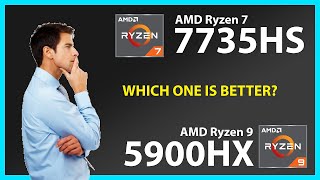 AMD Ryzen 7 7735HS vs AMD Ryzen 9 5900HX Technical Comparison [upl. by Cestar]