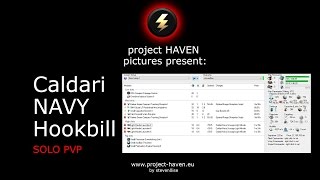 eve online  Caldari Navy Hookbill SOLO pvp [upl. by Nogaem]