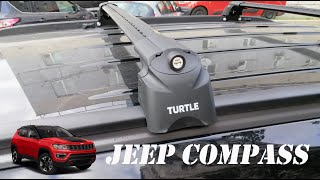 Montage Dachträger mit reling TURTLE Jeep Compass [upl. by Dnama]