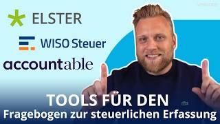 3 Tools für den Fragebogen zur steuerlichen Erfassung Accountable  WISO  Elster online [upl. by Eachern522]