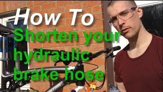 HOW TO SHORTEN YOUR HYDRAULIC BRAKE HOSE [upl. by Kir]