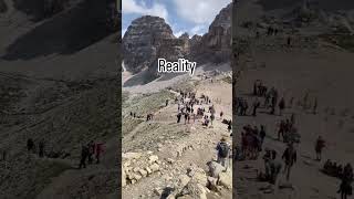 Locations First Tre Cime di Lavaredo Second Gadini Group Instagram vs reality is insane real [upl. by Neyugn722]