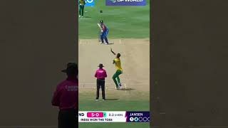 Kohli vs Jansen 4 4 4 4 cricket shorts [upl. by Yehc]