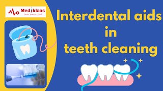 Interdental aids in teeth cleaning I Dental floss interdental brush I Periodontics [upl. by Efinnej]